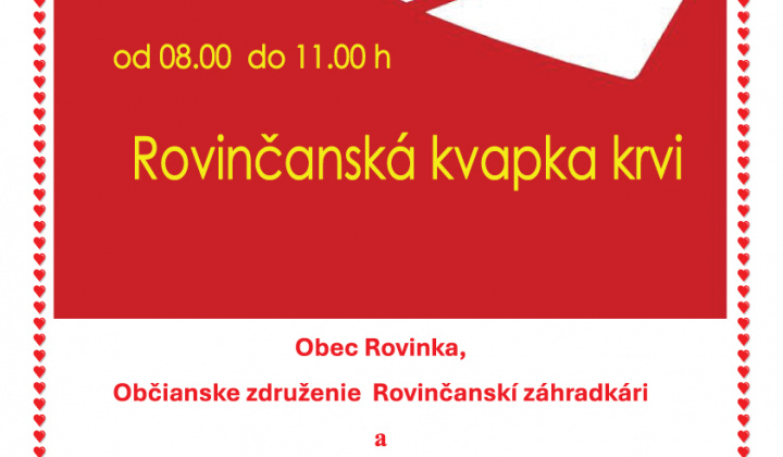 1. fotografia fotogalérie Aktuality / Rovinčanská kvapka krvi - foto