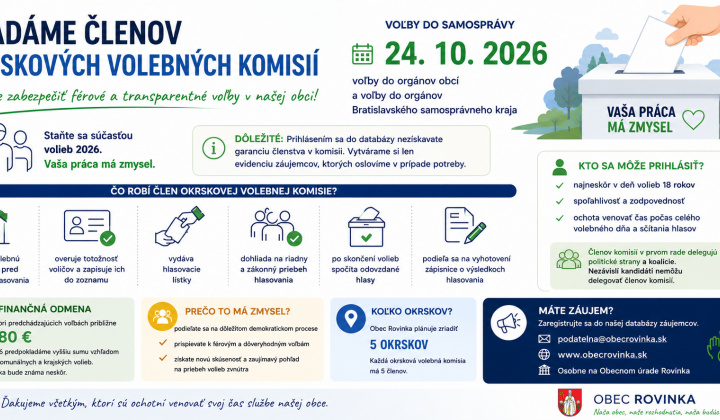 2. fotografia fotogalérie Aktuality / Výzva na prihlásenie záujemcov o členstvo v okrskových volebných komisiách - foto