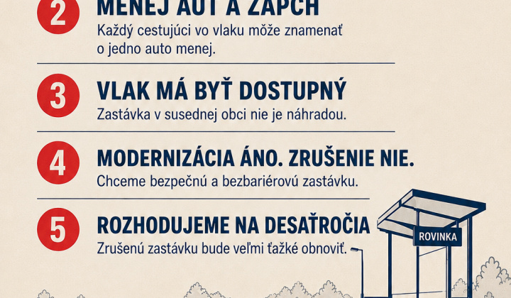 1. fotografia fotogalérie Aktuality / Podporte petíciu za zachovanie železničnej zastávky v Rovinke! - foto