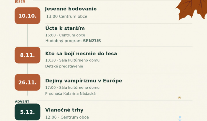 1. fotografia fotogalérie Aktuality / Pripravované kultúrne podujatia - foto