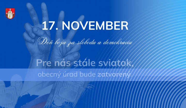 Fotka - 17. novembra budú obecný i stavebný úrad zatvorené