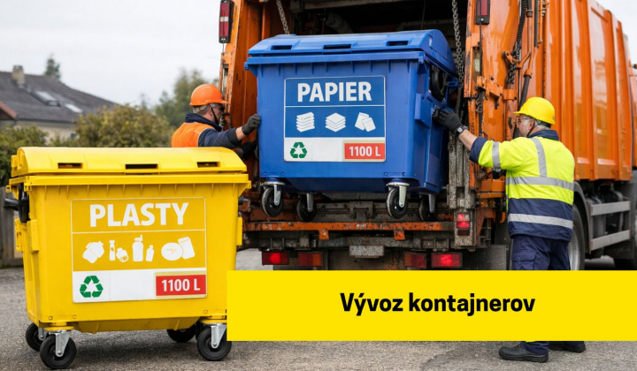 Fotka - Zmena termínov vývozu 1100 l nádob na papier a plasty