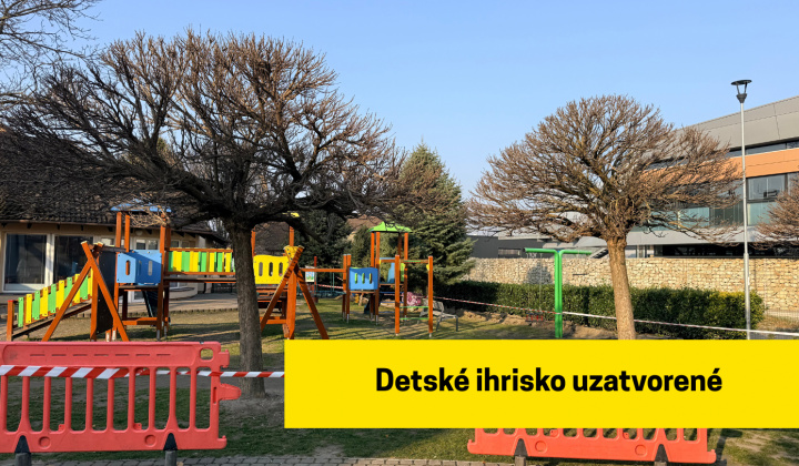Fotka - Údržba detského ihriska za Obecným úradom Rovinka