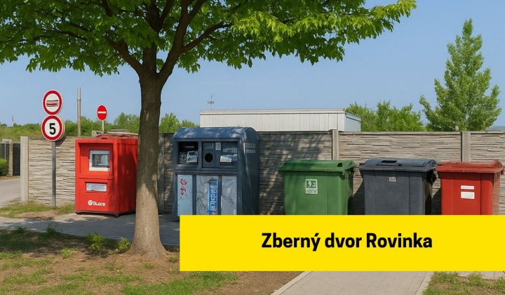 Fotka - Úprava otváracích hodín Zberného dvora Rovinka - 05. 08. a 08. 08. 2026