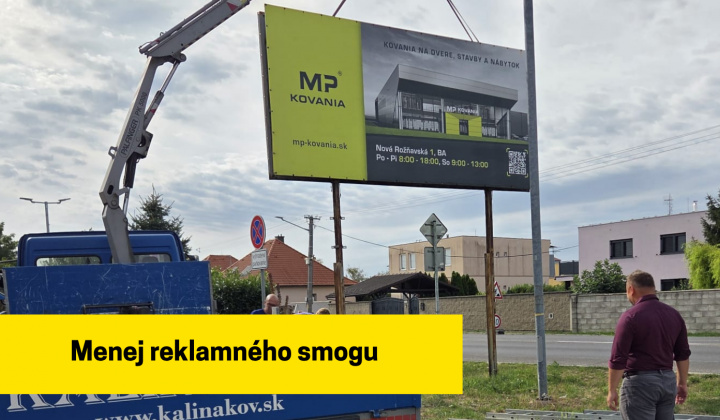 Fotka - Rovinka pokračuje v odstraňovaní billboardov. Vizuálny smog postupne ubúda