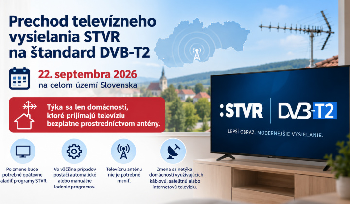 Fotka - Prechod televízneho vysielania STVR na štandard DVB-T2
