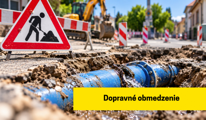 Fotka - Dopravné obmedzenie na Železničnej ulici
